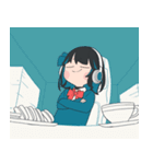 宮舞モカの進捗ダメダメです（個別スタンプ：6）