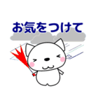 優しい気づかい❤かわいい 猫 夏編 修正版（個別スタンプ：24）