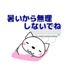 優しい気づかい❤かわいい 猫 夏編 修正版（個別スタンプ：33）