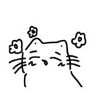 いろいろなタレ目の猫のスタンプ（個別スタンプ：3）