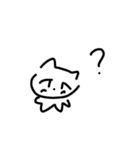 いろいろなタレ目の猫のスタンプ（個別スタンプ：4）