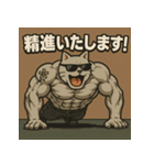 ムキ！筋肉猫。（個別スタンプ：6）