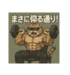 ムキ！筋肉猫。（個別スタンプ：25）