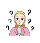 いろんなファッションのかわいいおんなのこ（個別スタンプ：8）