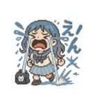 泣き虫あおちゃん【泣き顔・ドット絵】（個別スタンプ：5）