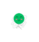 情熱的な小さな緑の男（個別スタンプ：25）