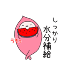 夏を感じるピンクのさいぼうちゃん（個別スタンプ：15）