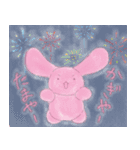 うさぴーの夏色スタンプ（個別スタンプ：13）