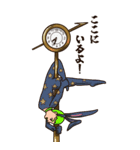 金の時計で待つ男（個別スタンプ：5）