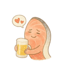 酒クズ鮭の日常（個別スタンプ：8）