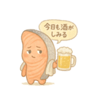 酒クズ鮭の日常（個別スタンプ：15）