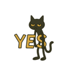 英語フレーズ★けだるい黒猫スタンプ（個別スタンプ：5）