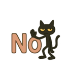 英語フレーズ★けだるい黒猫スタンプ（個別スタンプ：6）