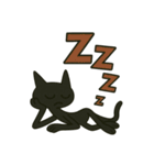 英語フレーズ★けだるい黒猫スタンプ（個別スタンプ：12）