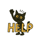 英語フレーズ★けだるい黒猫スタンプ（個別スタンプ：14）