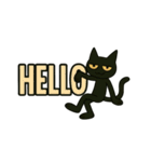 英語フレーズ★けだるい黒猫スタンプ（個別スタンプ：15）