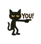英語フレーズ★けだるい黒猫スタンプ（個別スタンプ：21）