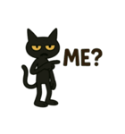 英語フレーズ★けだるい黒猫スタンプ（個別スタンプ：22）