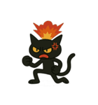 英語フレーズ★けだるい黒猫スタンプ（個別スタンプ：30）