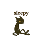 英語フレーズ★けだるい黒猫スタンプ（個別スタンプ：35）