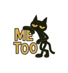 英語フレーズ★けだるい黒猫スタンプ（個別スタンプ：37）