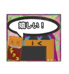 【落書き風編3】茶色の柴犬（口元が黒い）（個別スタンプ：1）