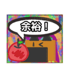 【落書き風編3】茶色の柴犬（口元が黒い）（個別スタンプ：13）