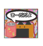 【落書き風編3】茶色の柴犬（口元が黒い）（個別スタンプ：35）