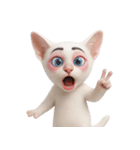 面白いメイク猫 （NT）（個別スタンプ：1）