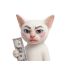 面白いメイク猫 （NT）（個別スタンプ：6）