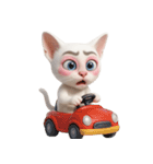 面白いメイク猫 （NT）（個別スタンプ：7）