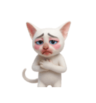面白いメイク猫 （NT）（個別スタンプ：8）