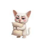 面白いメイク猫 （NT）（個別スタンプ：13）