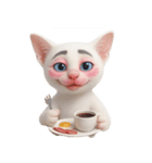 面白いメイク猫 （NT）（個別スタンプ：16）