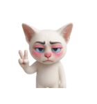面白いメイク猫 （NT）（個別スタンプ：28）