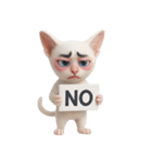 面白いメイク猫 （NT）（個別スタンプ：33）