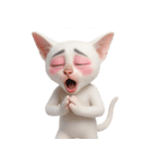 面白いメイク猫 （NT）（個別スタンプ：34）