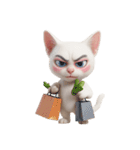 面白いメイク猫 （NT）（個別スタンプ：36）