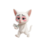 面白いメイク猫 （NT）（個別スタンプ：37）