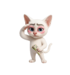 面白いメイク猫 （NT）（個別スタンプ：38）