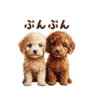 毛色いろいろ！感情いっぱいトイプードル（個別スタンプ：30）