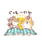 靴下猫の愉快なスタンプ（個別スタンプ：1）