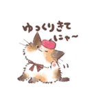靴下猫の愉快なスタンプ（個別スタンプ：20）