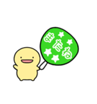 【緑】動く！推し活シンプルまるい人（個別スタンプ：24）