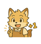 カフェンのモフモフ日常・Aパック（個別スタンプ：1）
