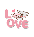 ❤️うごく！でか文字敬語♡コアラ親子（個別スタンプ：23）