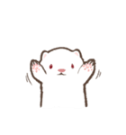 ほっこりフェレット アルビノ（個別スタンプ：7）