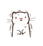 ほっこりフェレット アルビノ（個別スタンプ：16）