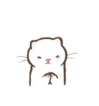 ほっこりフェレット アルビノ（個別スタンプ：19）