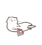 ほっこりフェレット アルビノ（個別スタンプ：32）